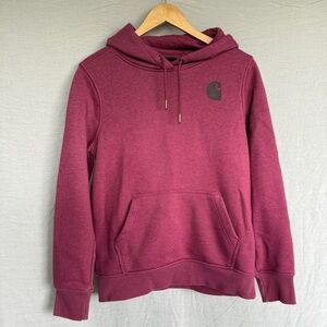 Carhartt Iconic Clarksburg Relaxed fit Logo Sweatshirt Raspberry